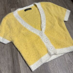 Glassons Yellow Fuzzy Sweater